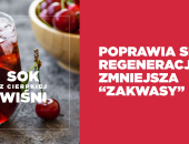 Sok z cierpkiej wiśni - lepsza regeneracja, sen i mniej 