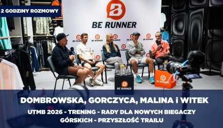 Studio Kingrunnera po UTMB 2026. Kasia Dombrowska, Bartosz Gorczyca, Dawid Malina, Andrzej Witek