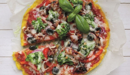 Pizza z kaszy jaglanej