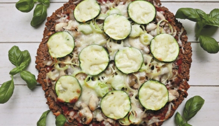 Pizza z czerwonej fasoli